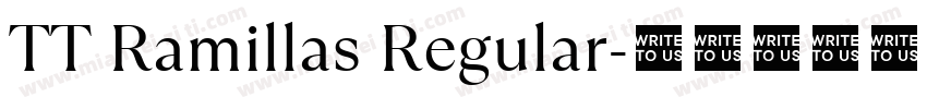 TT Ramillas Regular字体转换